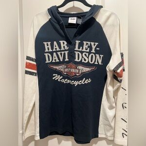 Harley Davidson Women’s Thermal Long sleeve Hoodie